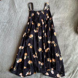 hollister floral high neck sleeveless tank